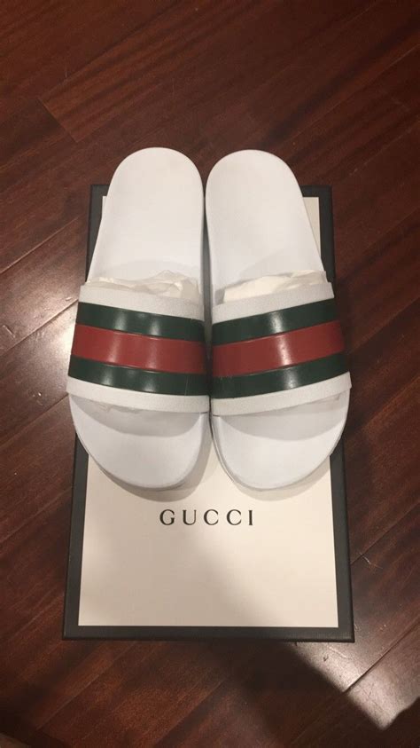 gucci pursuit slides fake|Gucci slides pursuit 72.